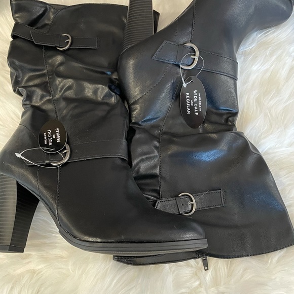 Style & Co. Womens sachi Leather Almond Toe Mid- - Picture 2 of 5